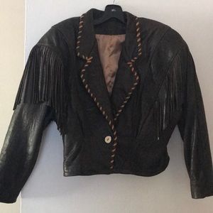 Designer leather jacket